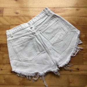 Vintage High Waist White Sasson Shorts